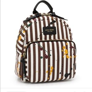 HENRI BENDEL WEST 57th CANVAS SPLATTER BACKPACK